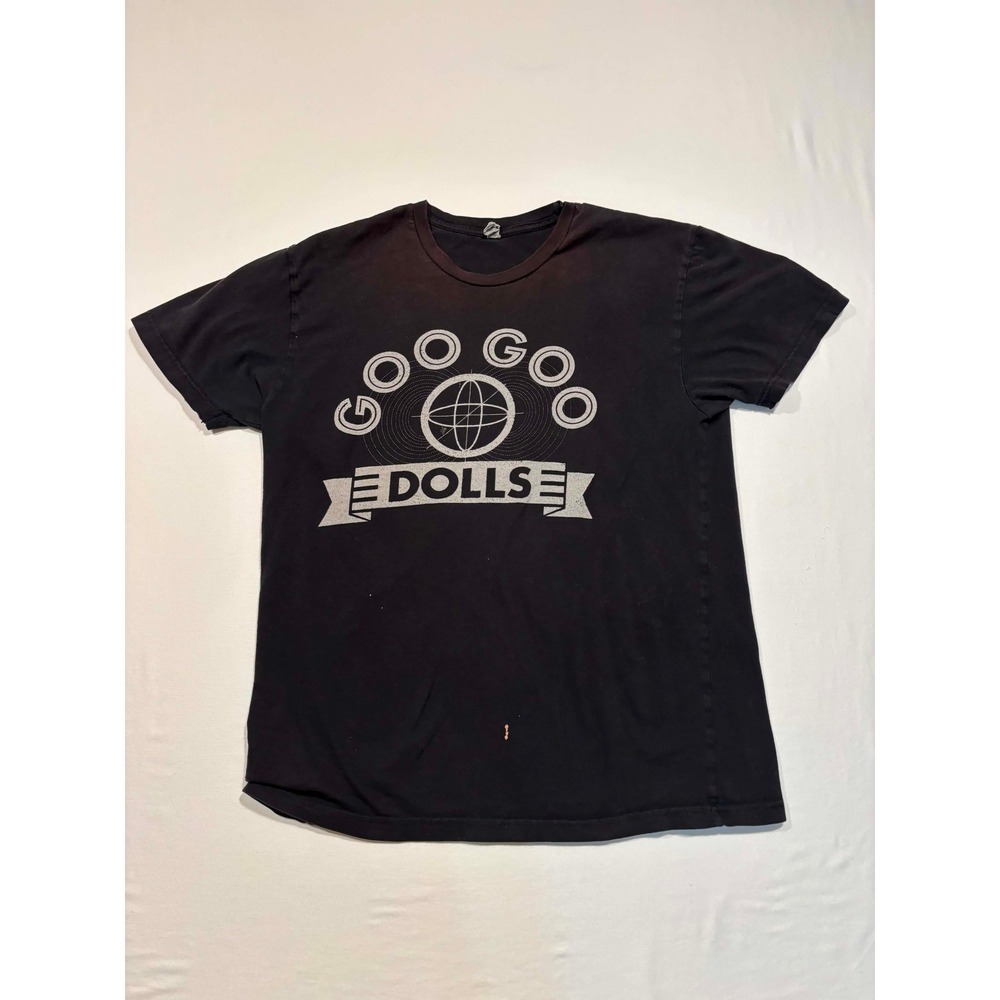 Goo Goo Dolls 2014 Tour T-Shirt Mens Large Black Graphic Band Tee Short Sleeve